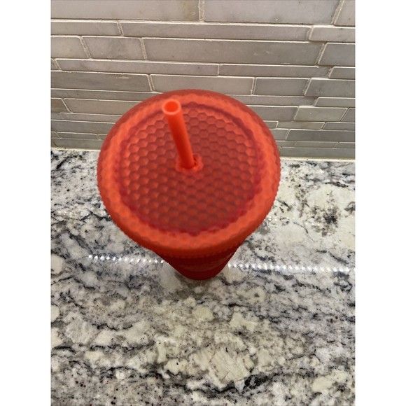 NEW 2020 Starbucks Matte Red Studded Tumbler  24oz Christmas Cup - Picture 2 of 4